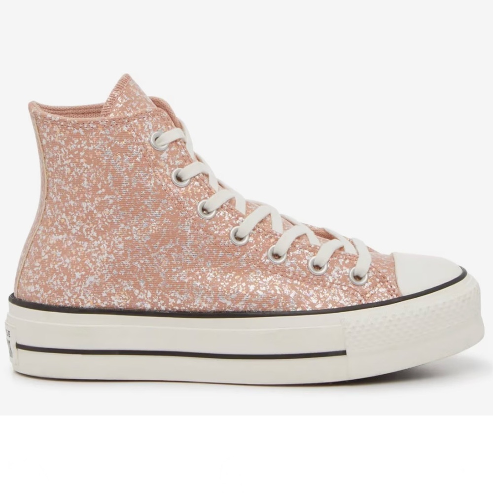 Converse Chuck Taylor All Star Peach Glitter Platform Women's size 9 NEW!!! - Picture 2 of 11